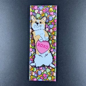 Fawn Corgi Valentine's Day Magnet Holiday Dog Decor Gift